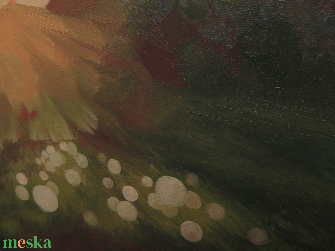 Pitypangok napfényben (olajfestmény) - művészet - festmény - olajfestmény - Meska.hu