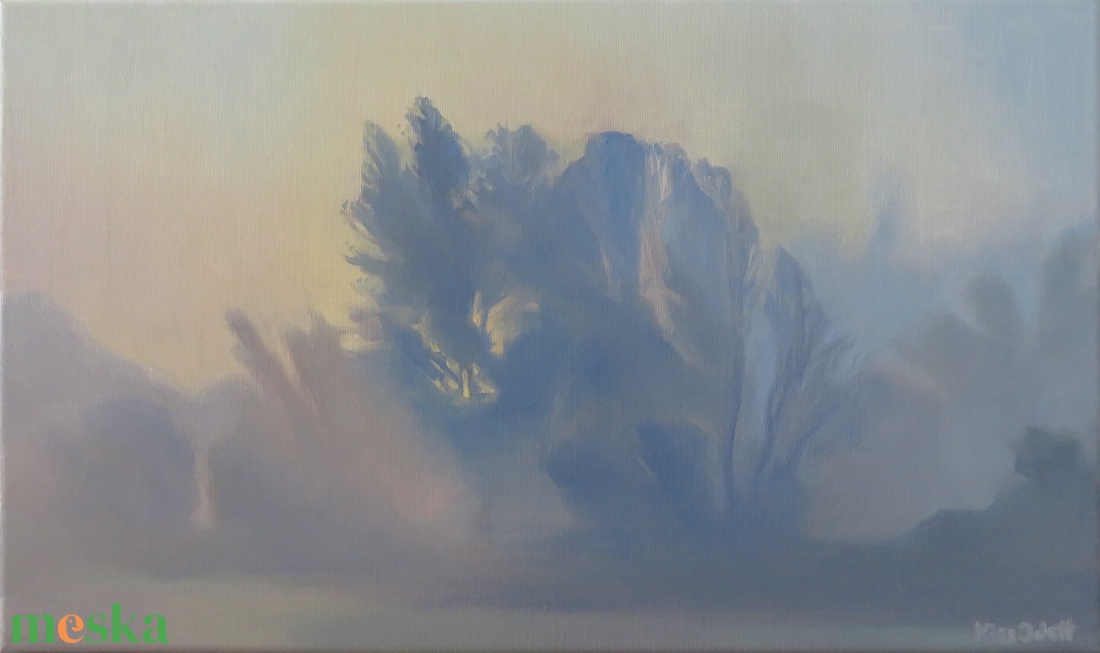 Fátyol  - művészet - festmény - olajfestmény - Meska.hu