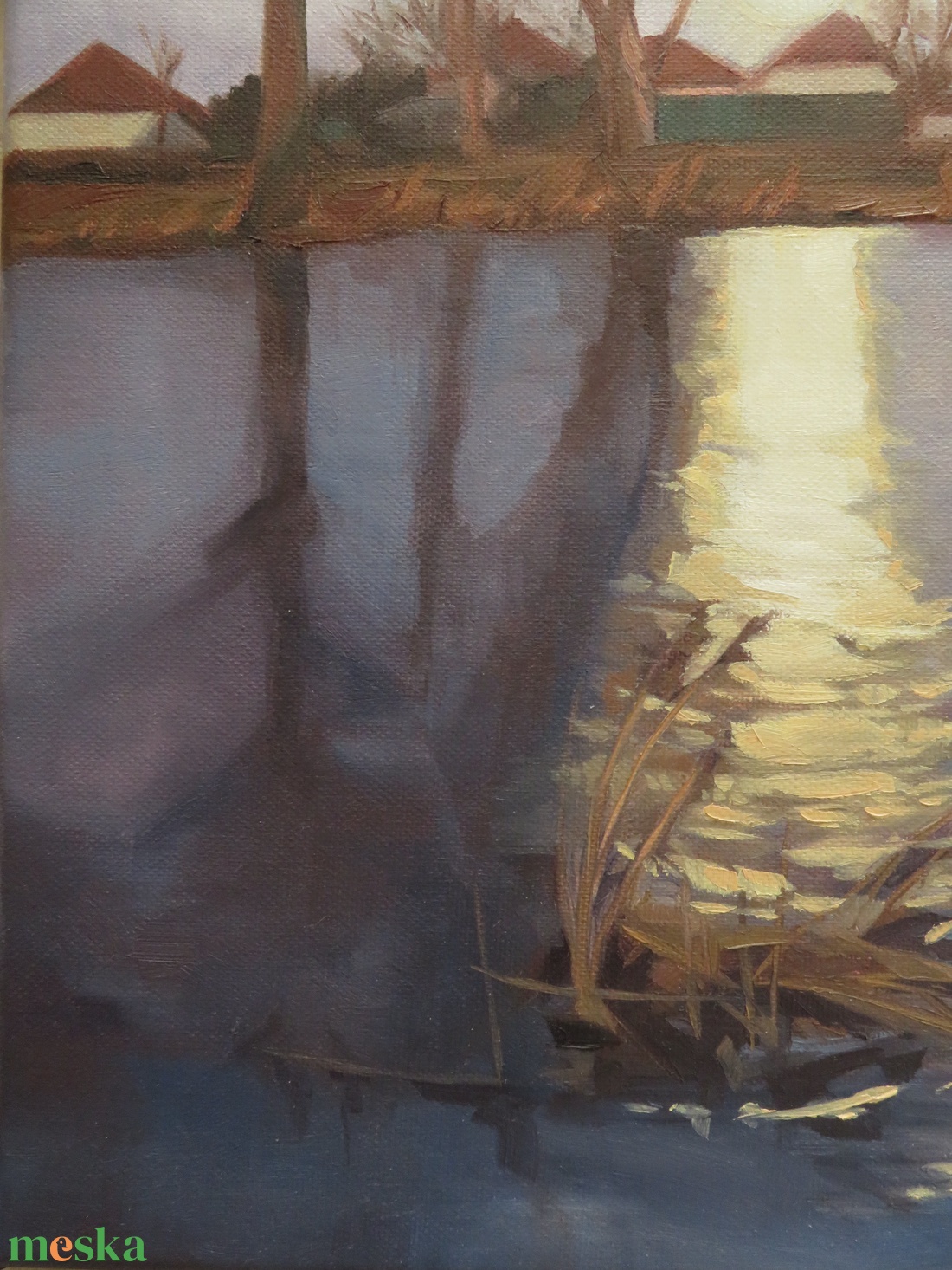 A Hold és én - művészet - festmény - olajfestmény - Meska.hu