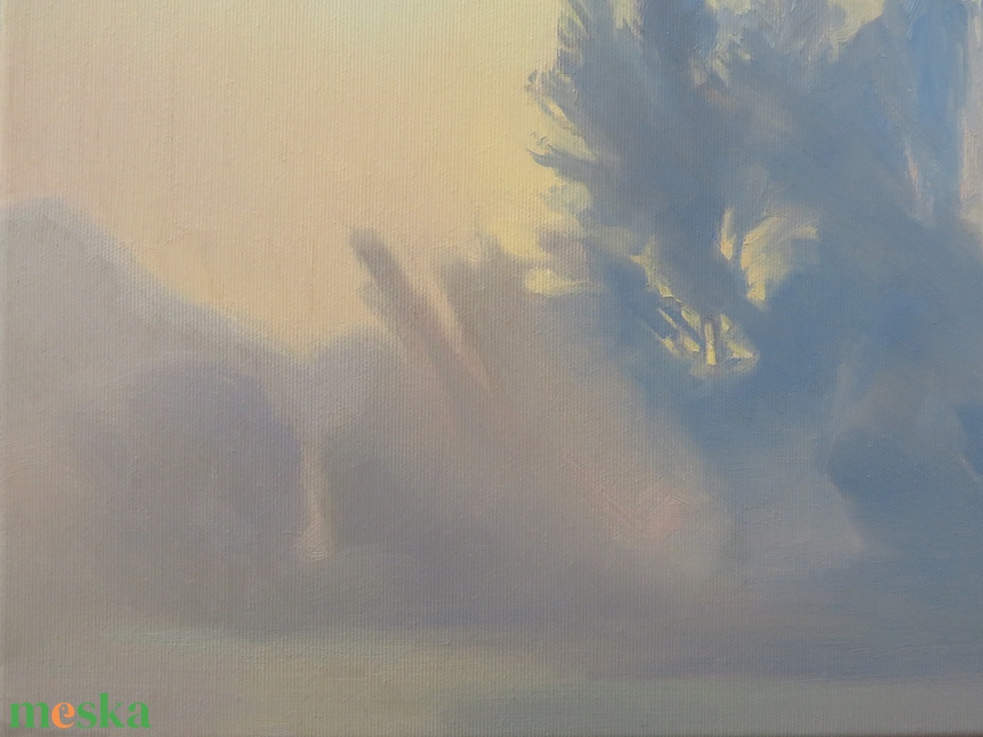 Fátyol  - művészet - festmény - olajfestmény - Meska.hu