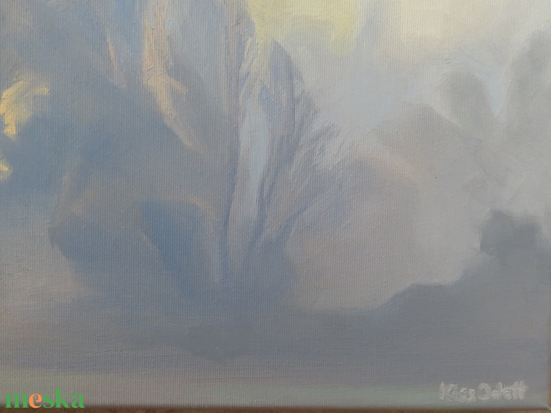 Fátyol  - művészet - festmény - olajfestmény - Meska.hu