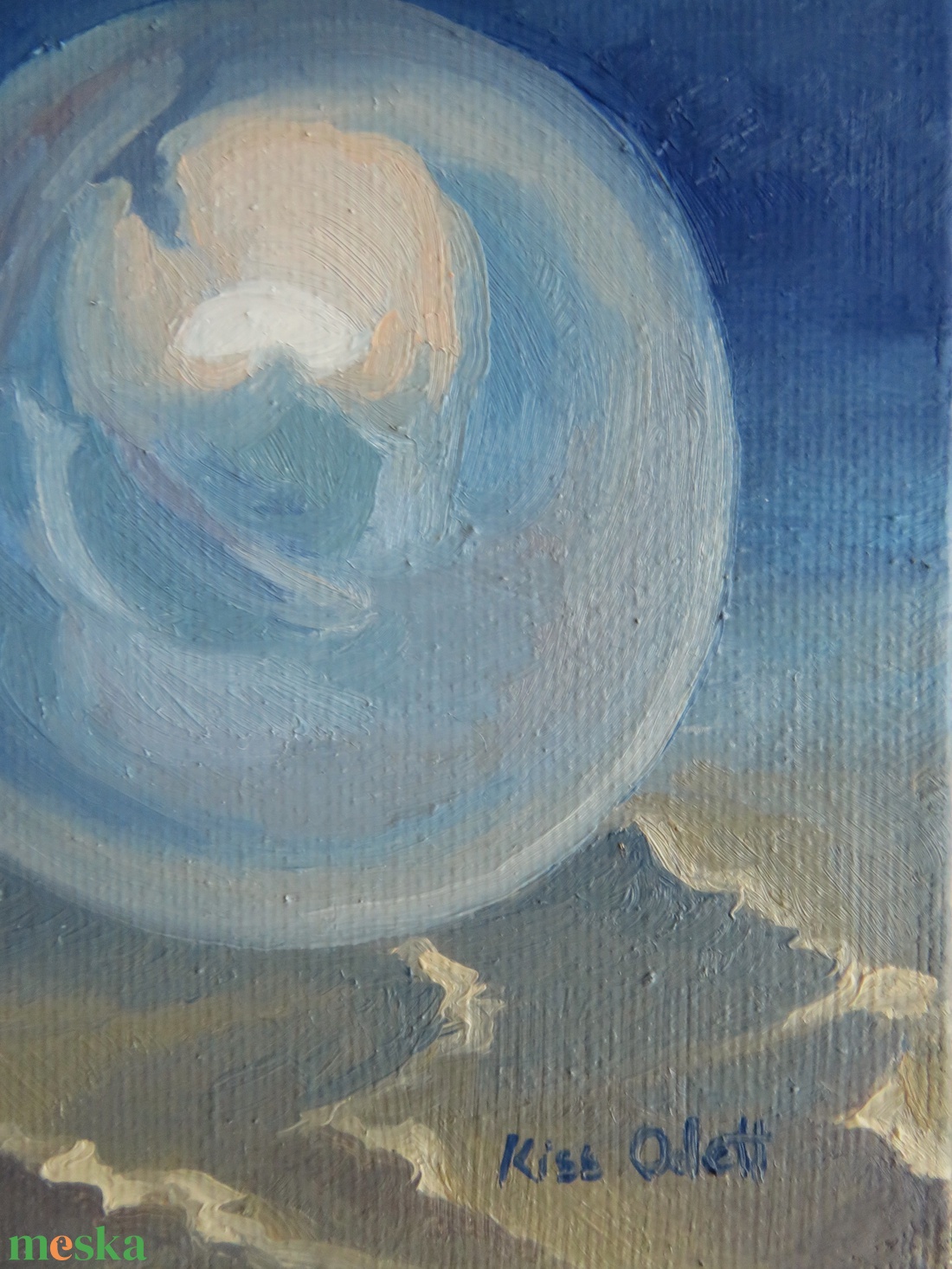 A mélyben - művészet - festmény - olajfestmény - Meska.hu