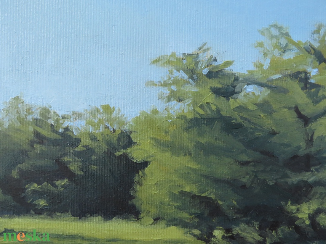 Mezei zsálya rét Földszigeten - művészet - festmény - olajfestmény - Meska.hu