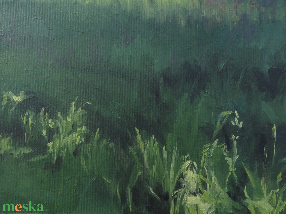 Mezei zsálya rét Földszigeten - művészet - festmény - olajfestmény - Meska.hu