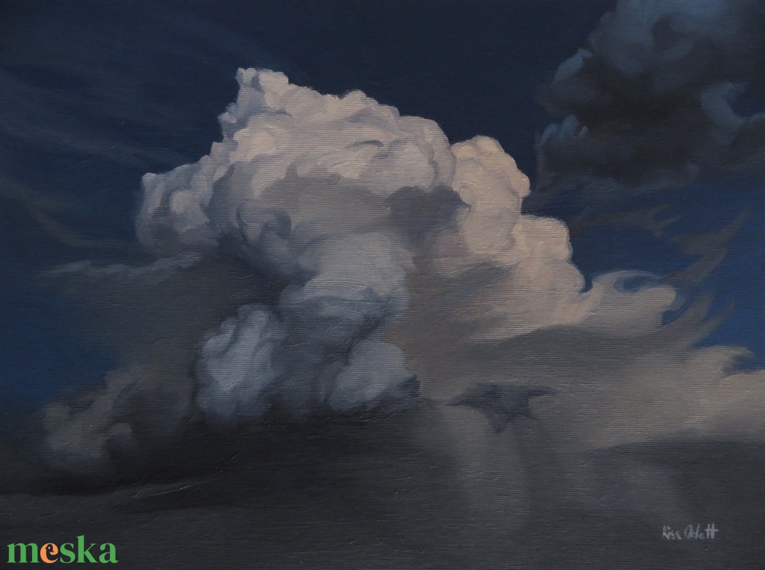 Márciusi zivatar - művészet - festmény - olajfestmény - Meska.hu