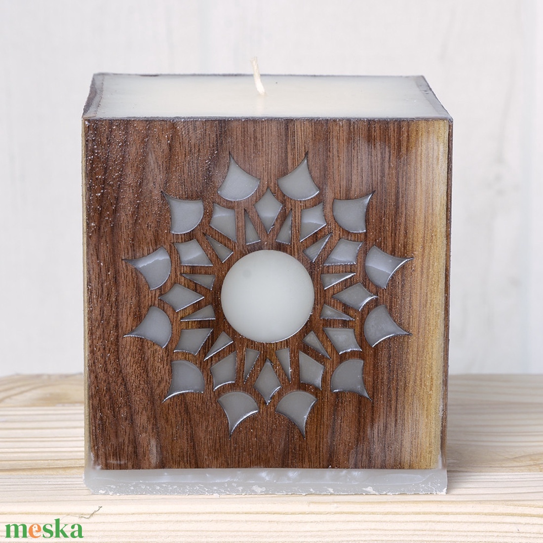 Mandala gyertya sötét diófa intarziával - otthon & életmód - gyertya, illat, aroma - gyertya - Meska.hu Mandala gyertya sötét diófa intarziával - otthon & életmód - gyertya, illat, aroma - gyertya - Meska.hu