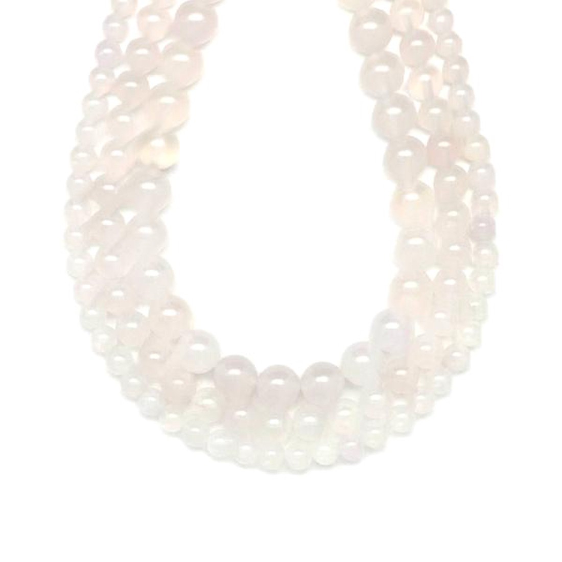 Achát fehér golyó 6mm  ékszerkészítő alapanyag (füzér) - kellékek & szerszámok - ásvány alapanyag - ásványfüzér - Meska.hu