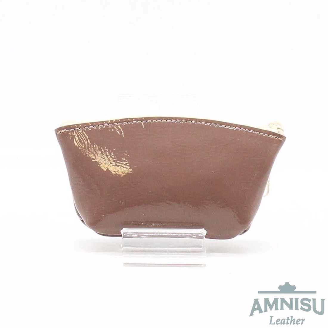 Cappuccino kettő cipzáras bőr kulcstartó B9007 - táska & tok - kulcstartó & táskadísz - kulcstartó - Meska.hu