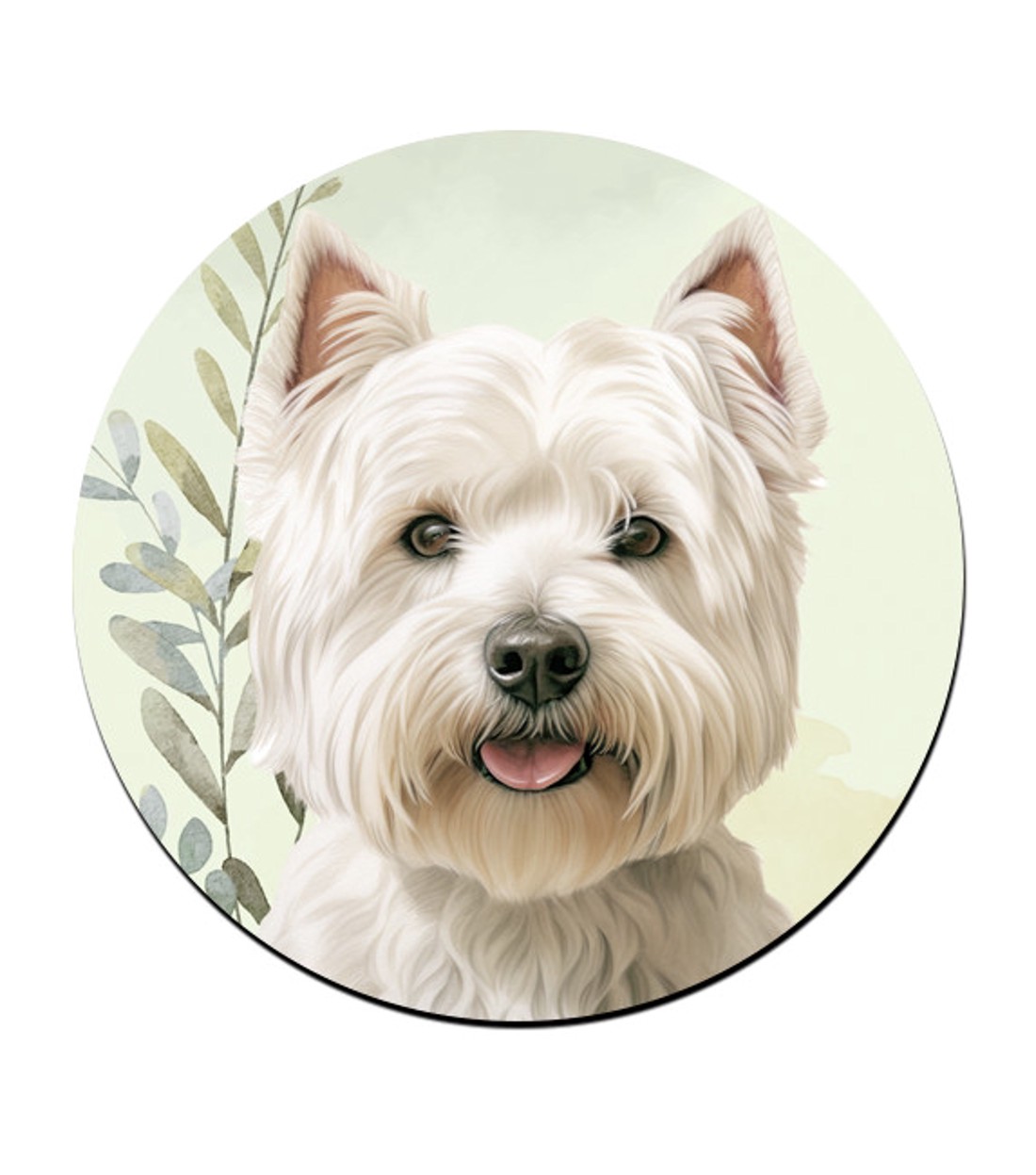 Westie portré mintás bögre alátét -  - Meska.hu