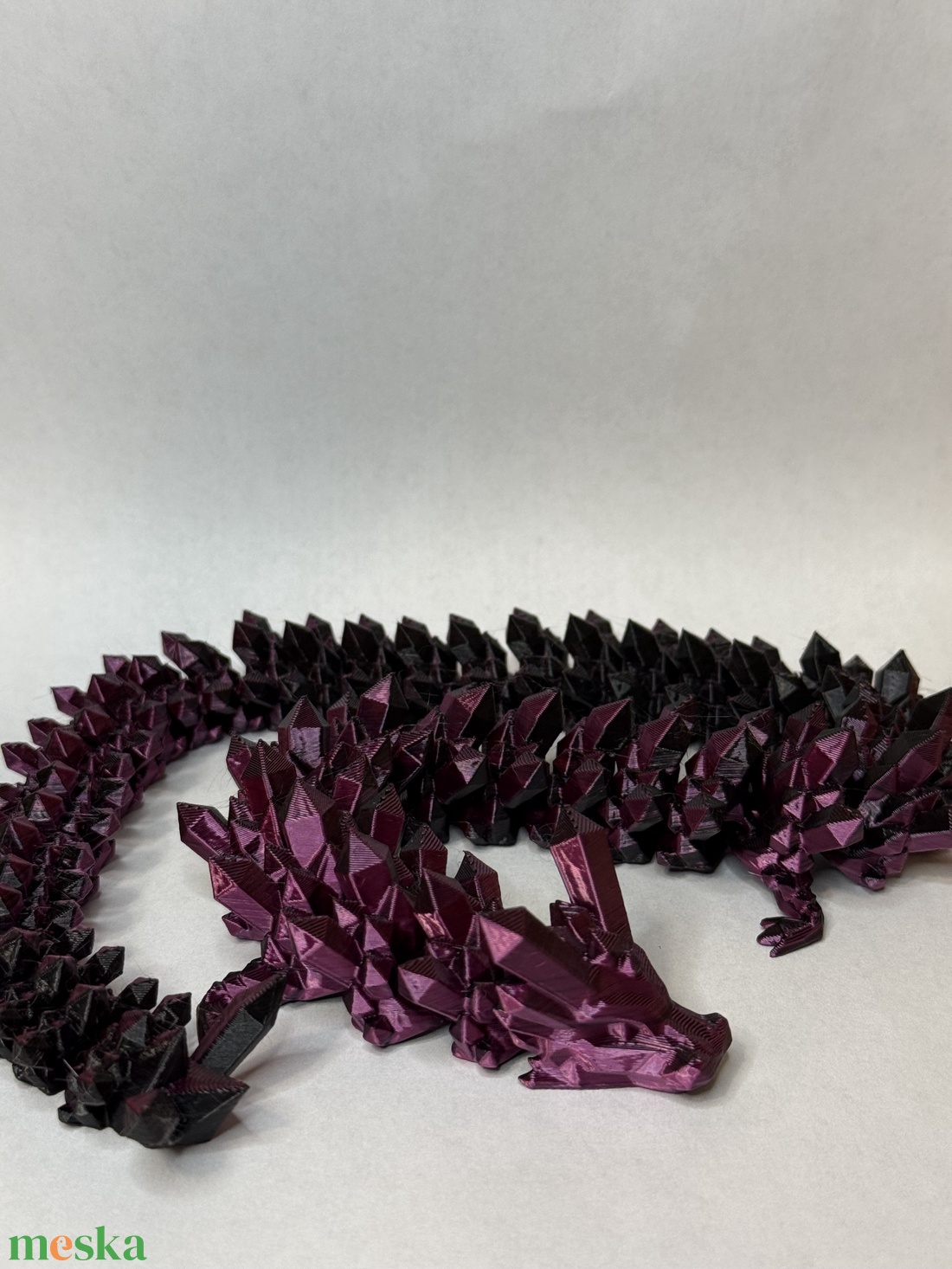 Artikuláló Kristály Sárkány - 50cm - kellékek & szerszámok - dekorációs kellékek - figurák - Meska.hu