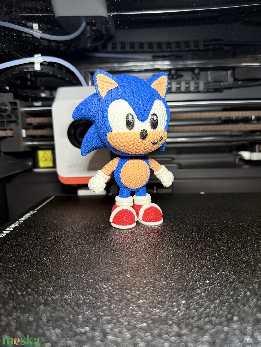 Sonic, a sündisznó � Egyedi, kötött stílusú gyűjtői figura (12,5 cm) -  - Meska.hu