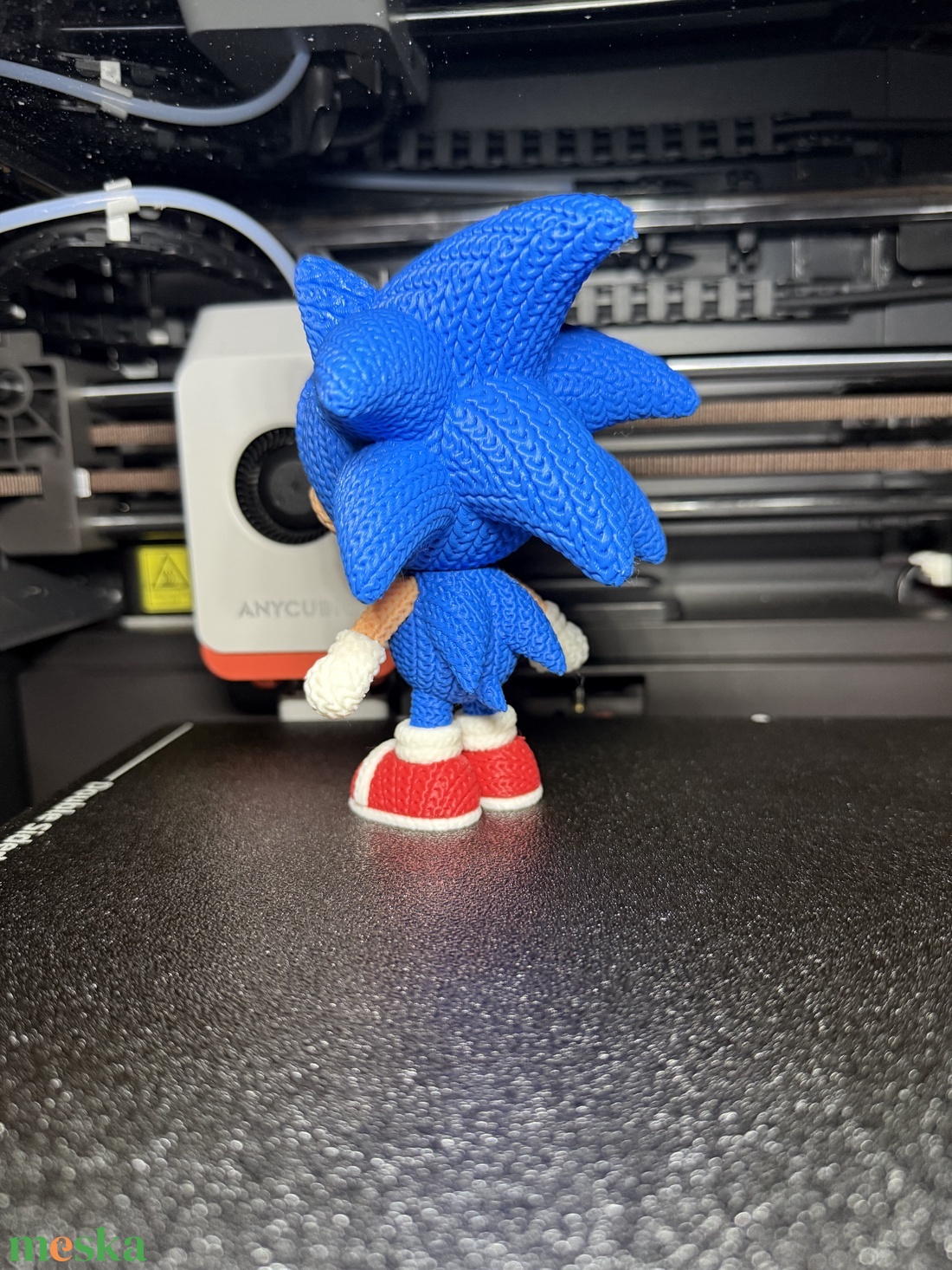 Sonic, a sündisznó � Egyedi, kötött stílusú gyűjtői figura (12,5 cm) -  - Meska.hu