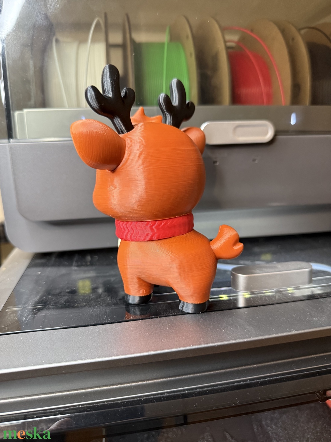 Cuki Karácsonyi Rénszarvas � Egyedi ünnepi dekoráció (13 cm) - kellékek & szerszámok - dekorációs kellékek - figurák - Meska.hu