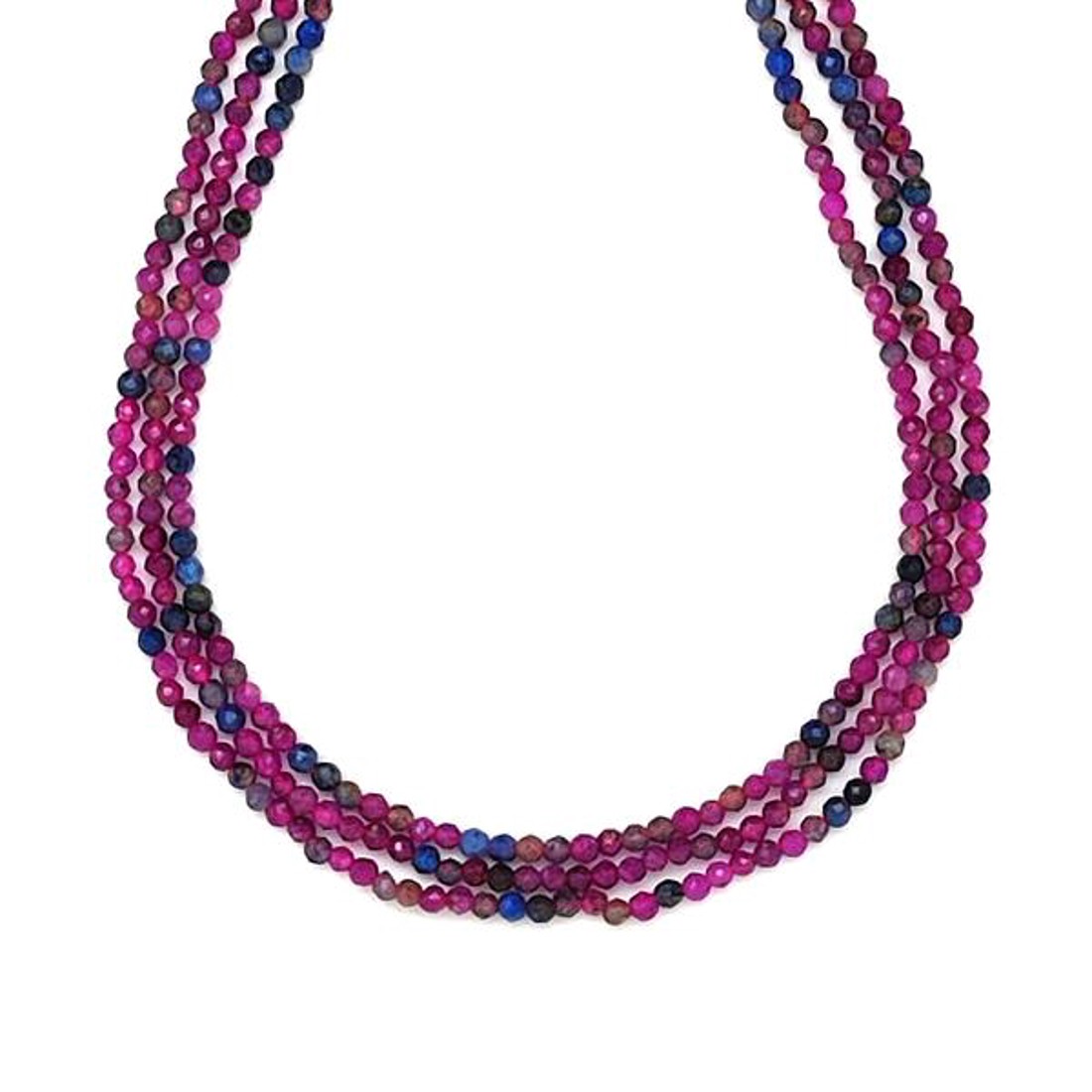 Zafír rubin fazettált golyó 2mm ékszerkészítő alapanyag (füzér) - kellékek & szerszámok - ásvány alapanyag - ásványfüzér - Meska.hu