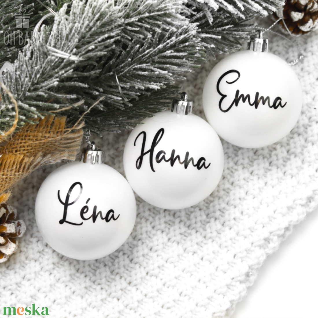 Gömb felirattal, Karácsonyi gömb egyedi ajándék, Egyedi ajándék, Karácsonyi gömb felirattal, Karácsonyi dísz ajándéknak - karácsony - karácsonyi lakásdekoráció - karácsonyfadíszek - Meska.hu