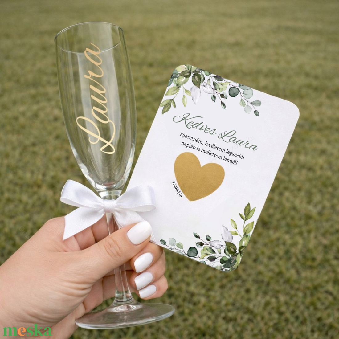 Koszorúslány felkérő, Tanúfelkérő, Esküvői pezsgős pohár, Tanú felkérő szett, Koszorúslány ajándék, Egyedi tanú felkérő - esküvő - meghívó & kártya - koszorúslány felkérő - Meska.hu
