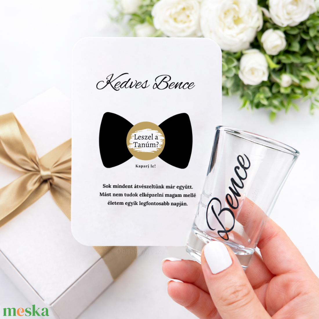 Tanú felkérő, Tanúfelkérő, Esküvői feles pohár, Tanú felkérő szett, Férfi Tanú ajándék, Egyedi tanú felkérő, Legénybúcsú - esküvő - meghívó & kártya - tanú felkérő - Meska.hu