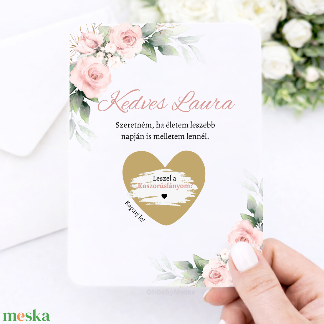 Koszorúslány felkérő, Tanúfelkérő, Esküvői pezsgős pohár, Tanú felkérő szett, Koszorúslány ajándék, Egyedi tanú felkérő - esküvő - meghívó & kártya - koszorúslány felkérő - Meska.hu