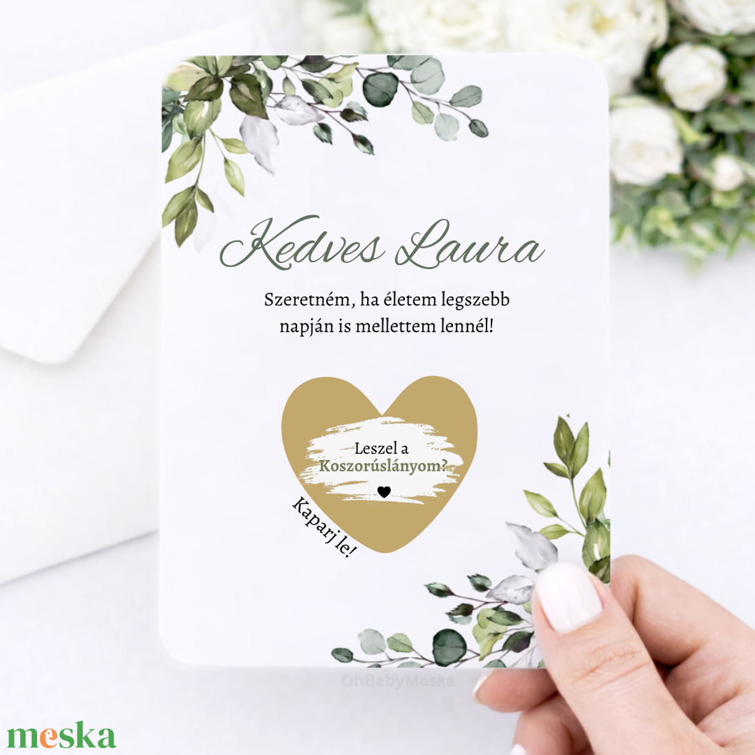 Koszorúslány felkérő, Tanúfelkérő, Esküvői pezsgős pohár, Tanú felkérő szett, Koszorúslány ajándék, Egyedi tanú felkérő - esküvő - meghívó & kártya - koszorúslány felkérő - Meska.hu