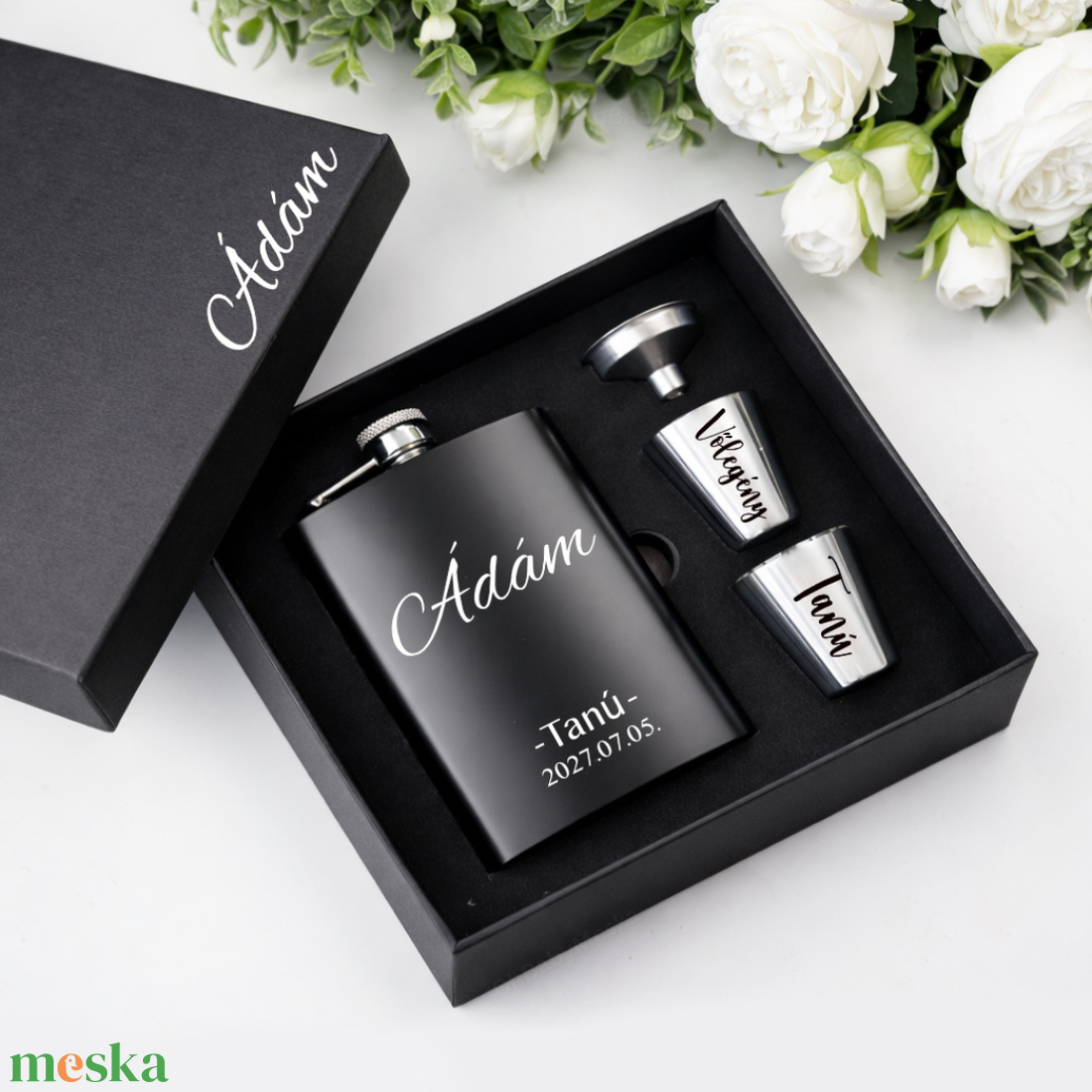 Tanú felkérő szett, Tanú felkérő, Örömapa szett, Esküvői feles pohár, Férfi Tanú ajándék, Lapos üveg,Egyedi tanú felkérő - esküvő - meghívó & kártya - tanú felkérő - Meska.hu