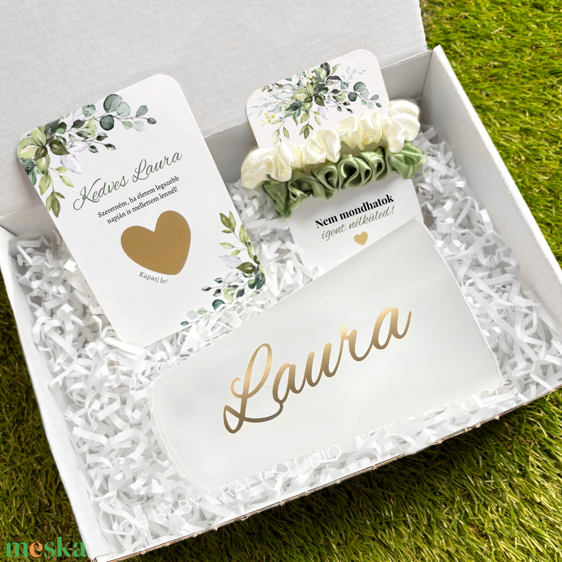 Koszorúslány felkérő ajándék � repohár és kaparós kártya szett - esküvő - meghívó & kártya - koszorúslány felkérő - Meska.hu