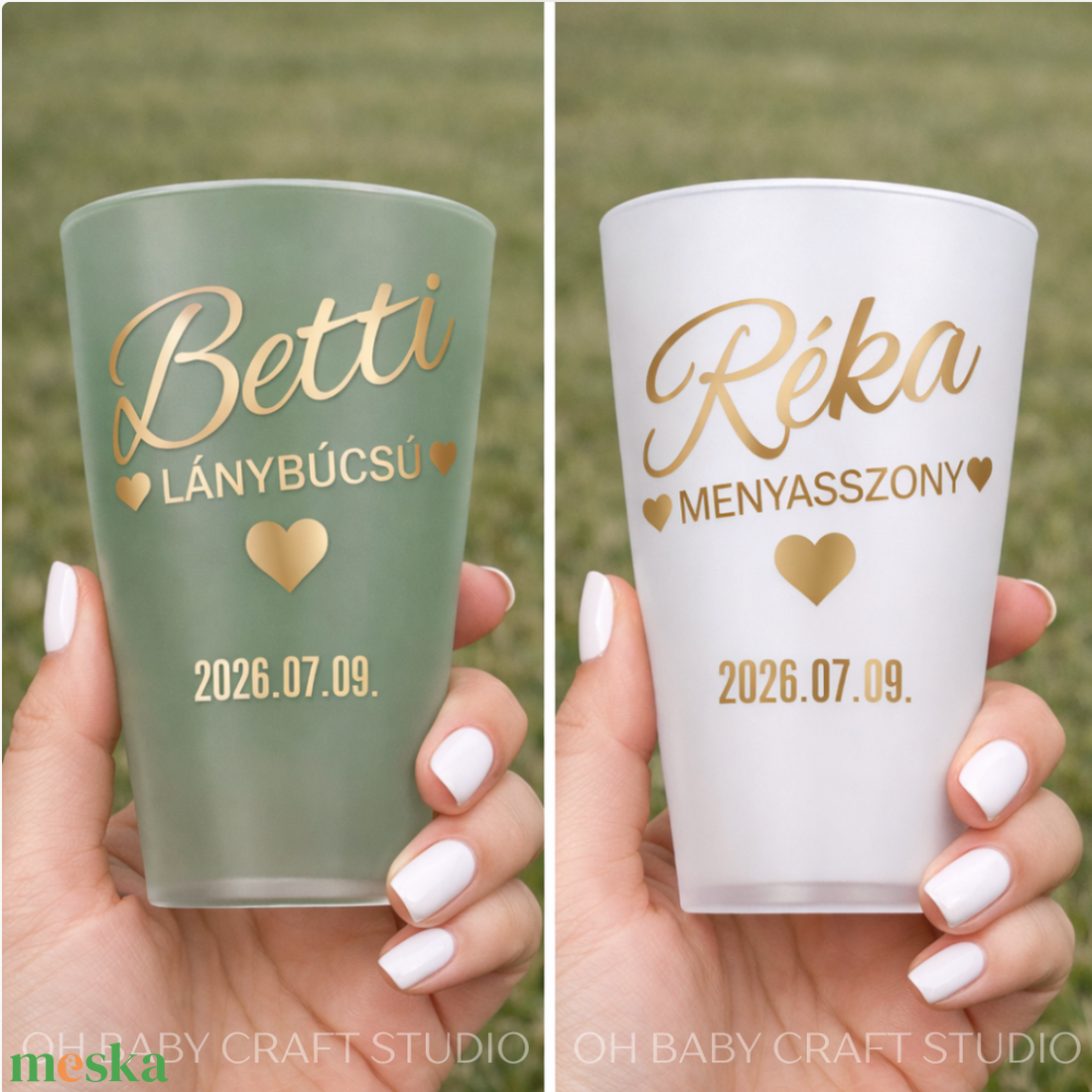 Lánybúcsú repohár � egyedi pohár menyasszonynak és koszorúslányoknak - esküvő - lánybúcsú - Meska.hu