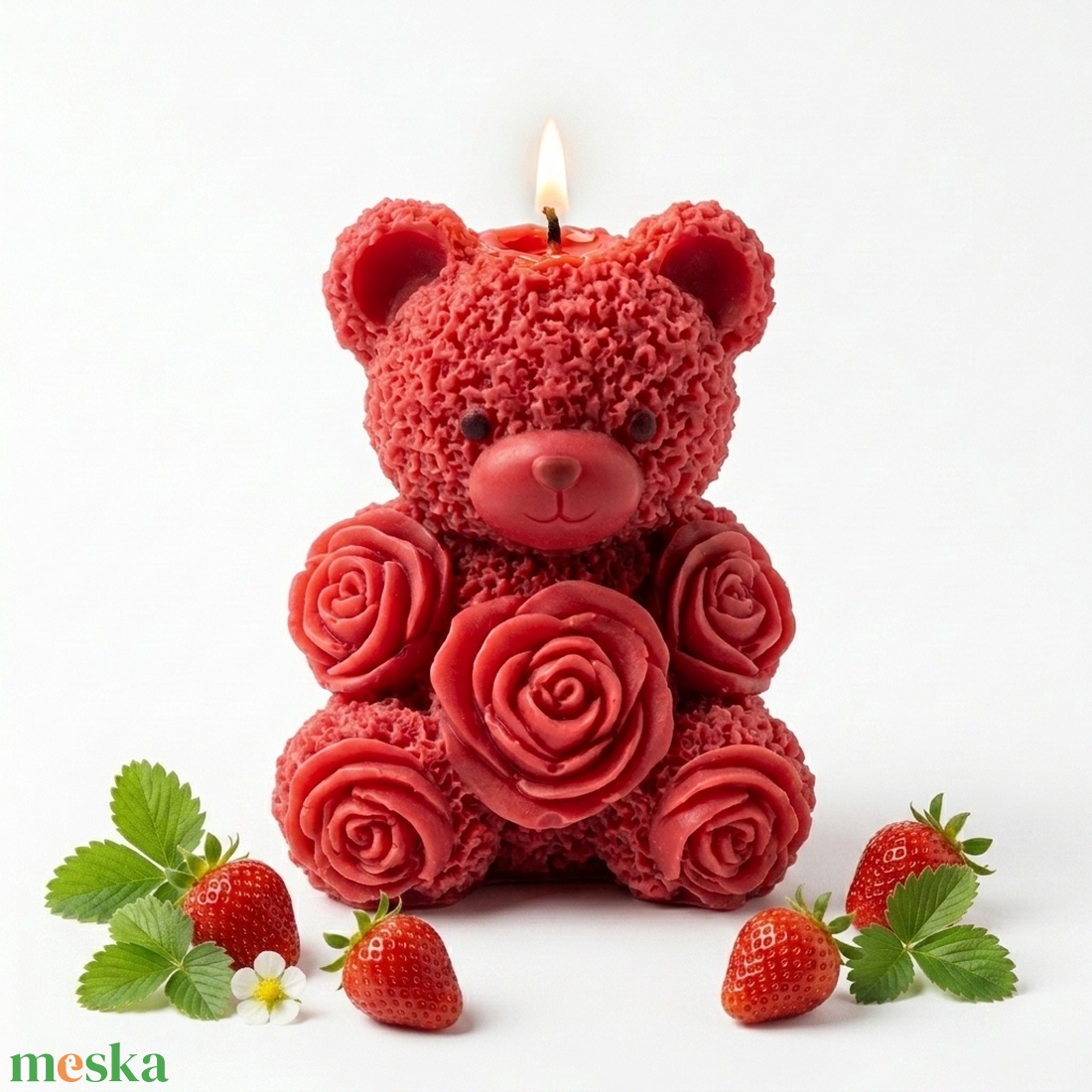 Teddy gyertya 4 színben 4 illattal - otthon & életmód - gyertya, illat, aroma - gyertya - Meska.hu