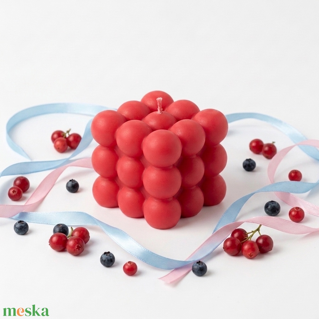 Bubble gyertya 4 színben, 4 illattal - otthon & életmód - gyertya, illat, aroma - gyertya - Meska.hu