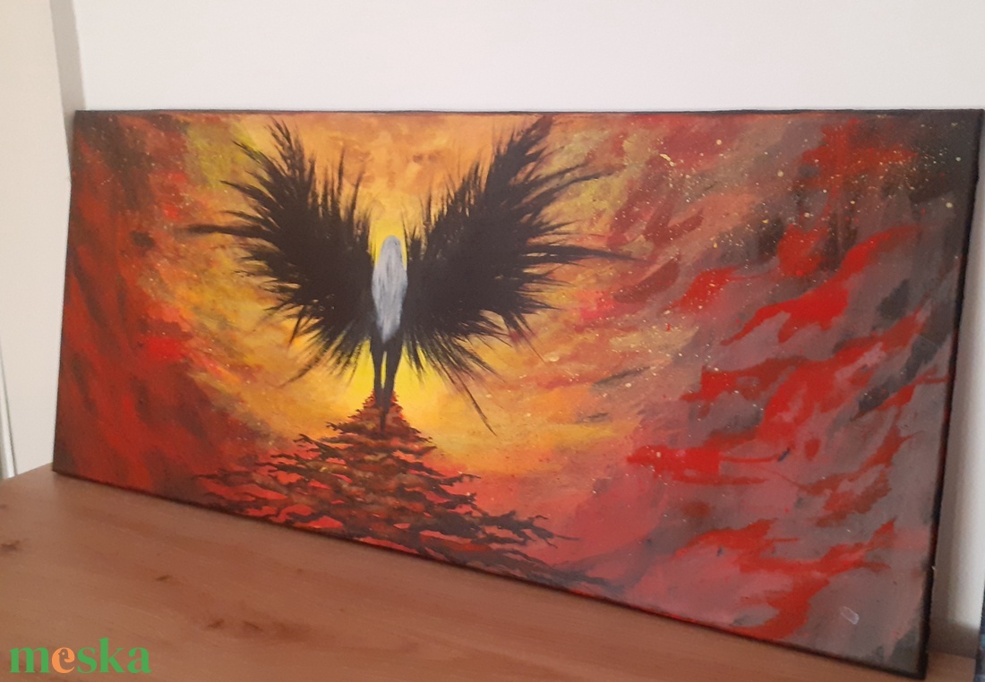 Ddens engel - művészet - festmény - akril - Meska.hu