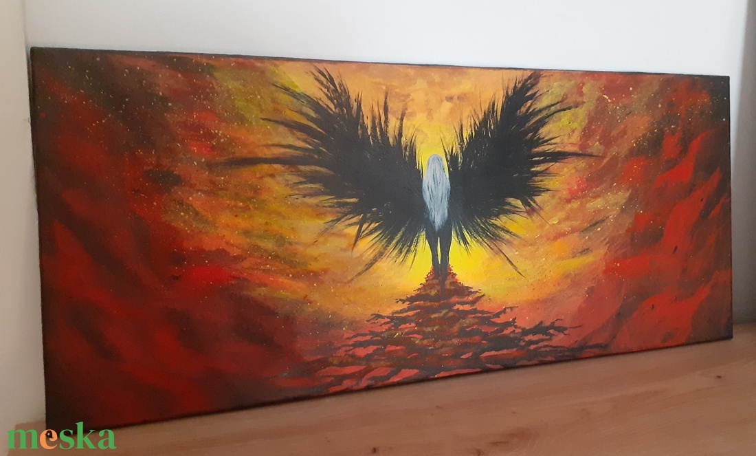 Ddens engel - művészet - festmény - akril - Meska.hu