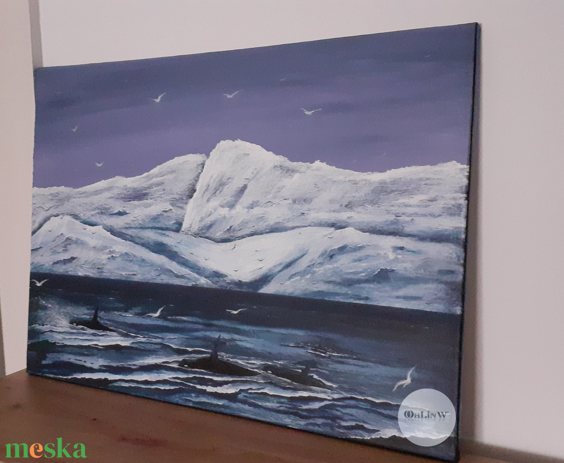 Ingen kan h�yra deg - művészet - festmény - akril - Meska.hu