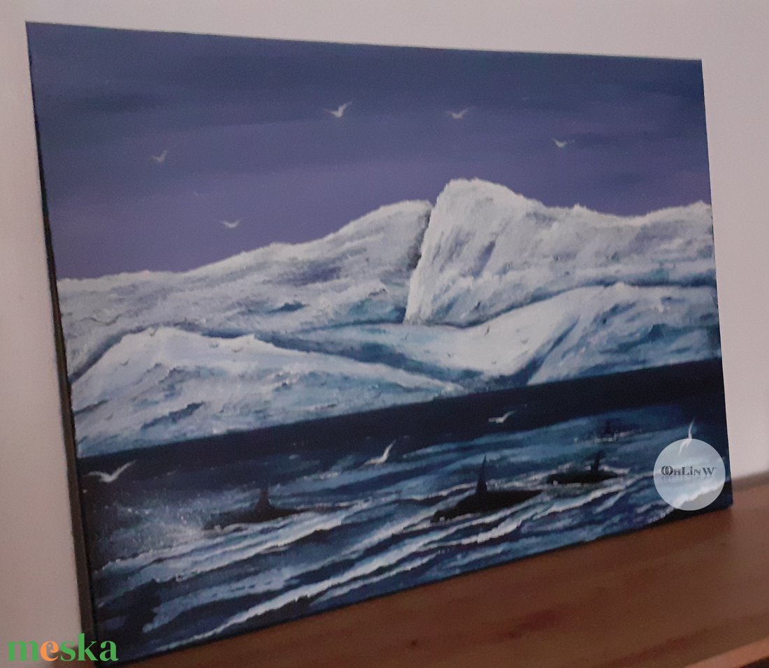 Ingen kan h�yra deg - művészet - festmény - akril - Meska.hu