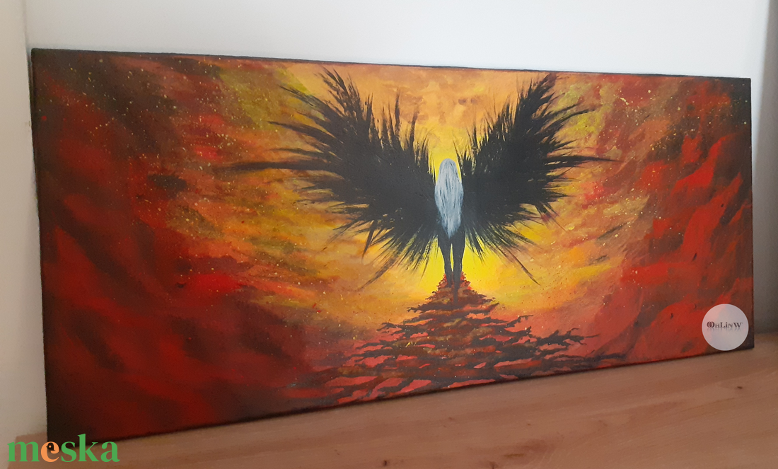 D�dens engel - művészet - festmény - akril - Meska.hu