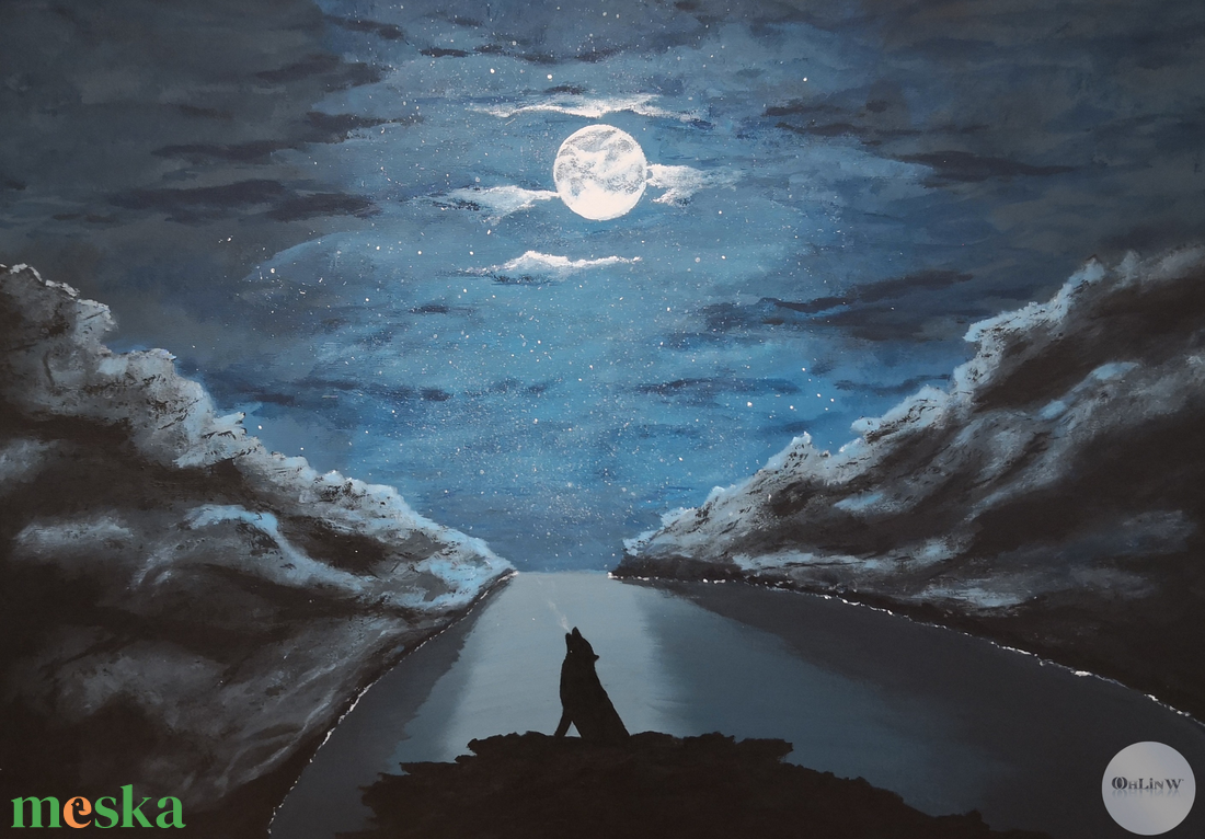 Ulven - művészet - festmény - akril - Meska.hu