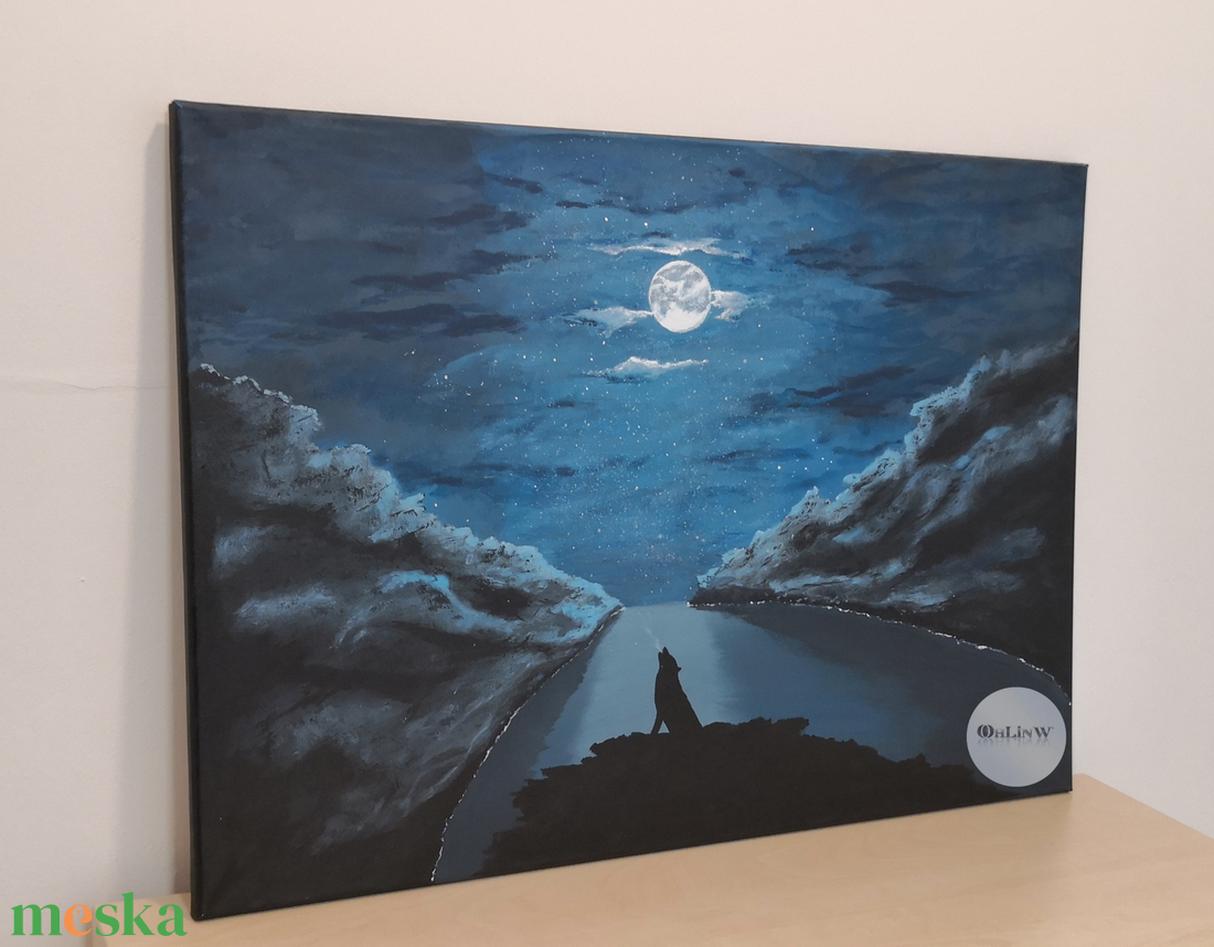 Ulven - művészet - festmény - akril - Meska.hu