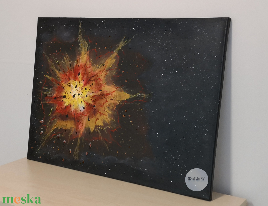 Solflamme  - művészet - festmény - akril - Meska.hu