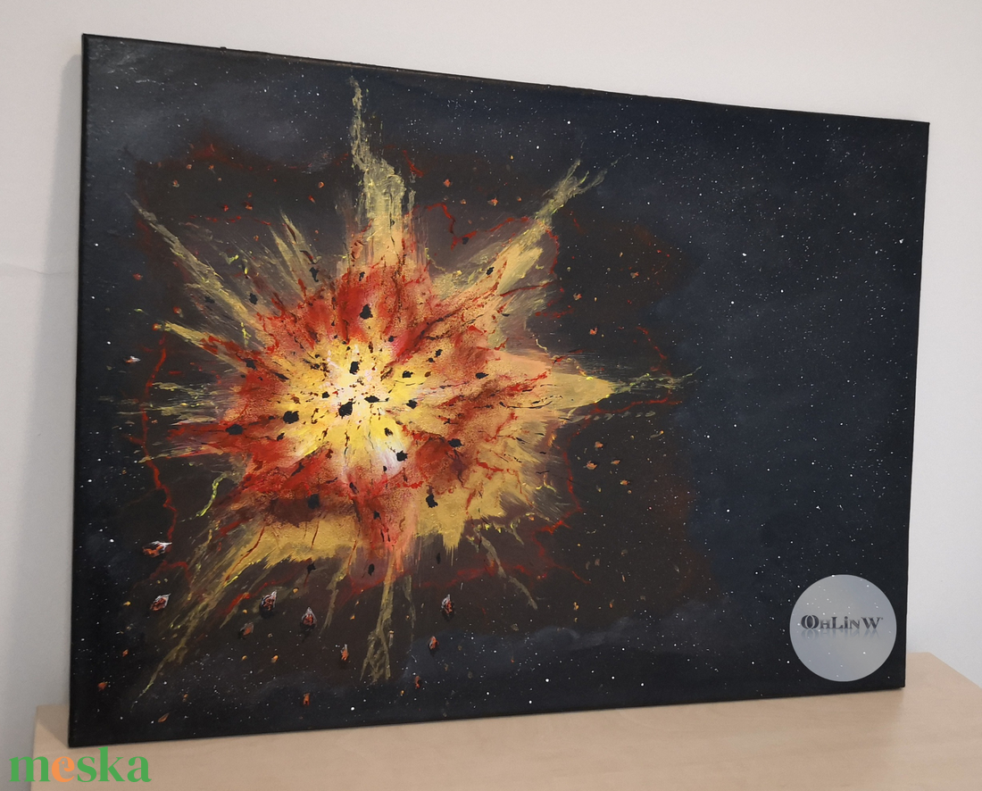 Solflamme  - művészet - festmény - akril - Meska.hu