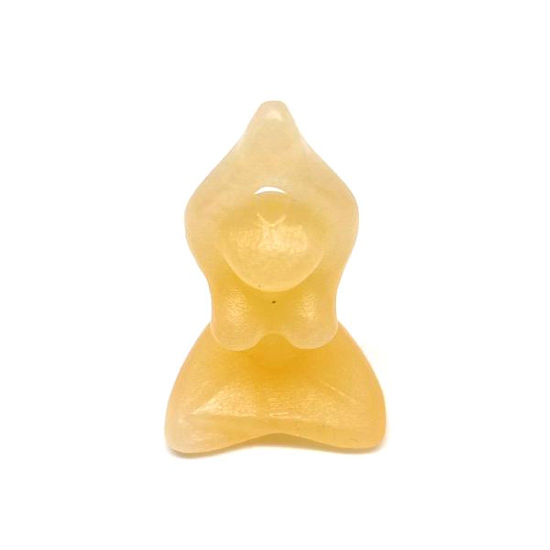 Figura Kalcit narancs jógini 4cm - kellékek & szerszámok - ásvány alapanyag - ásvány figura - Meska.hu