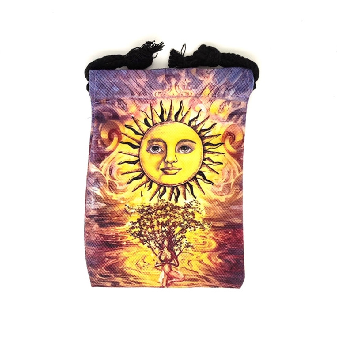 Lángoló nap mintás szütyő � textil ajándéktasak 13x18 cm - otthon & életmód - papír, írószer - ajándékozás kellékei - ajándékzsák, csomagolás - Meska.hu