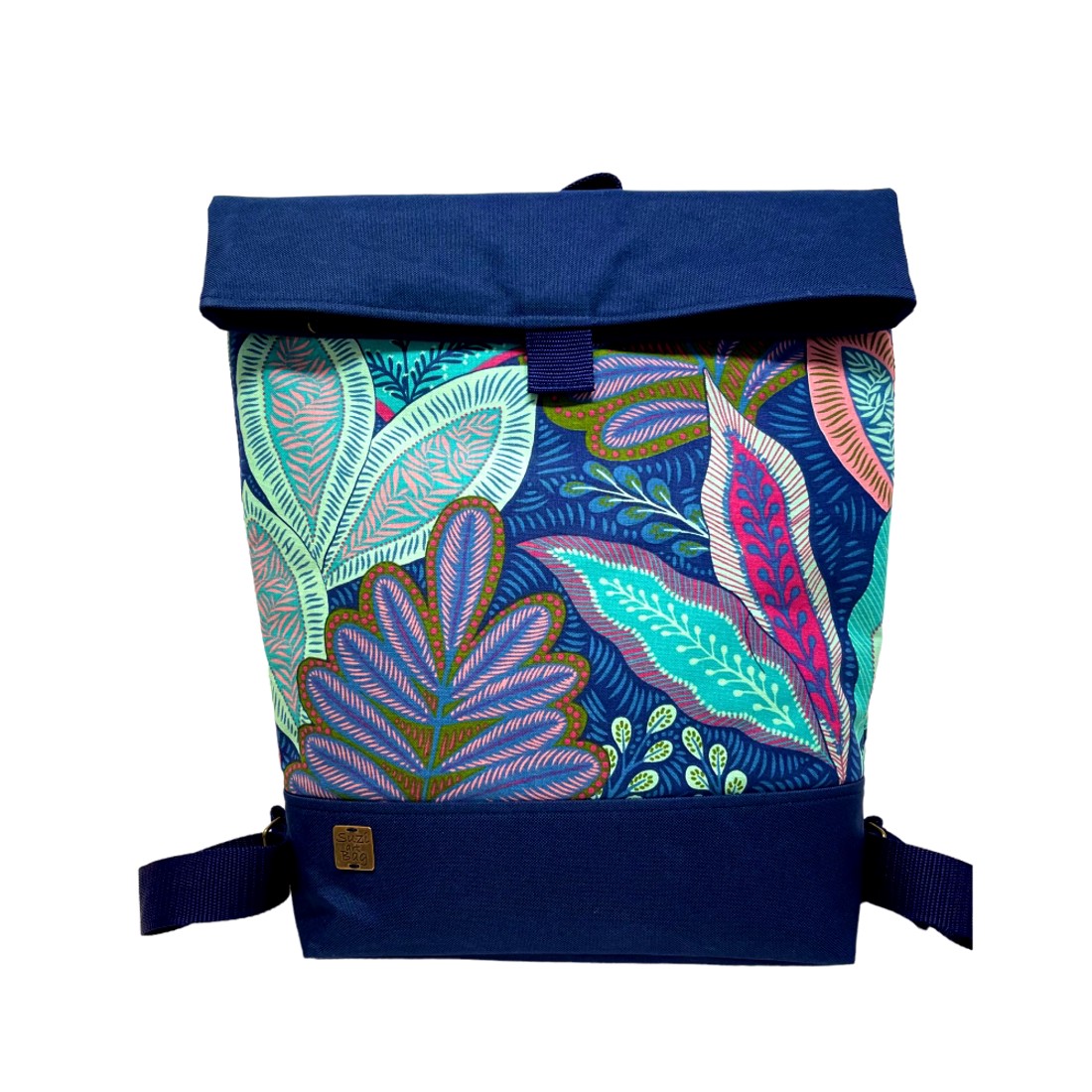 SuziartBag Sötétkék virágos nagyméretű hátizsák - táska & tok - kézitáska & válltáska - válltáska - Meska.hu SuziartBag Sötétkék virágos nagyméretű hátizsák - táska & tok - kézitáska & válltáska - válltáska - Meska.hu