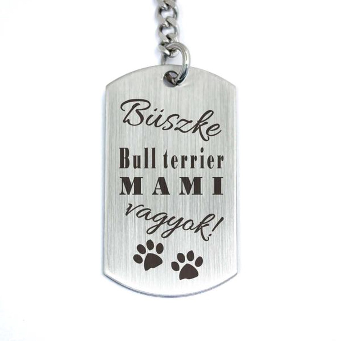 Büszke bull terrier mami vagyok acél medálos kulcstartó - táska & tok - kulcstartó & táskadísz - kulcstartó - Meska.hu Büszke bull terrier mami vagyok acél medálos kulcstartó - táska & tok - kulcstartó & táskadísz - kulcstartó - Meska.hu