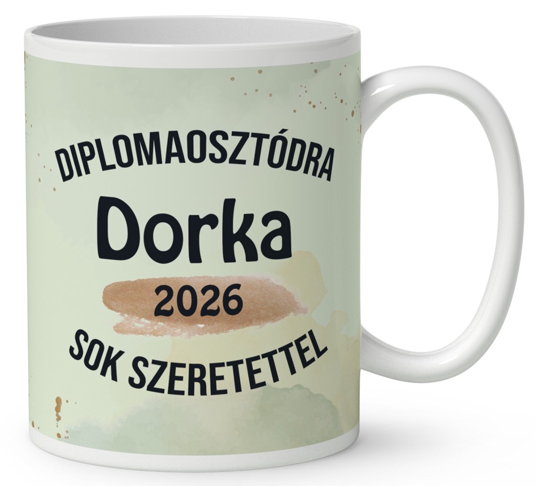 Névvel kérhető Mókus - 2026 évi Ballagásra mintás bögre - otthon & életmód - konyhafelszerelés, tálalás - tálalás - bögre & csésze - Meska.hu