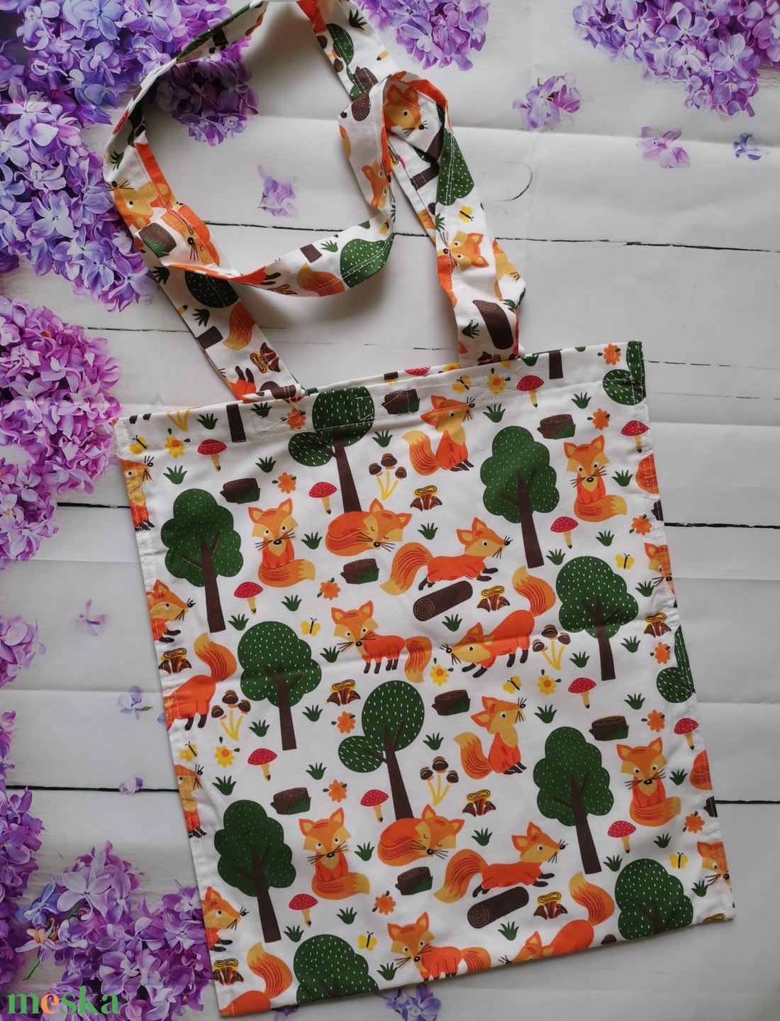 Rókás bélelt szatyor mindennapokra - Bevásálószatyor oeko-tex pamut anyagból - Tote bag - táska & tok - kézitáska & válltáska - vállon átvethető táska - Meska.hu Rókás bélelt szatyor mindennapokra - Bevásálószatyor oeko-tex pamut anyagból - Tote bag - táska & tok - kézitáska & válltáska - vállon átvethető táska - Meska.hu