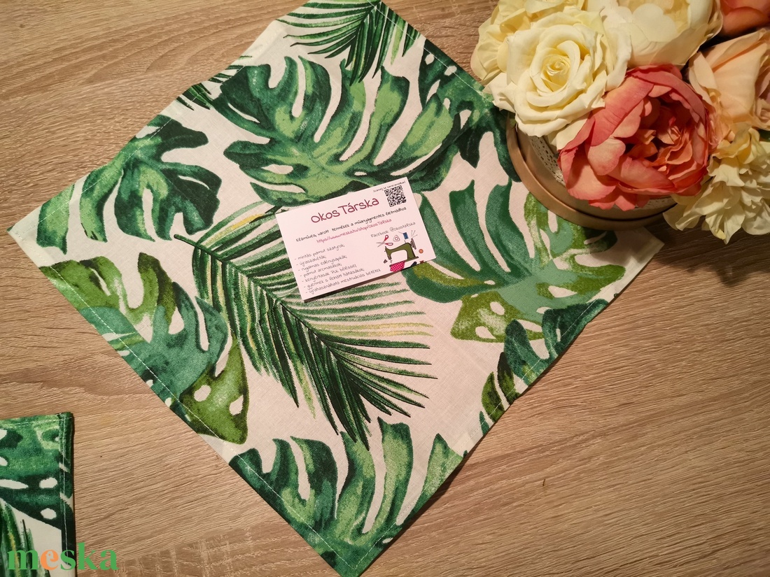 Pamut ruhaszalvéta - dszungel minta - 2dbos szett 30x30cm - otthon & életmód - konyhafelszerelés, tálalás - konyhai textil - szalvéta - Meska.hu Pamut ruhaszalvéta - dszungel minta - 2dbos szett 30x30cm - otthon & életmód - konyhafelszerelés, tálalás - konyhai textil - szalvéta - Meska.hu
