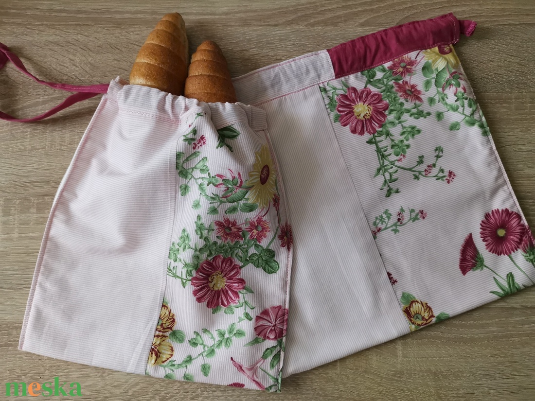 Kiflitartó tasak, Mosható pékáru szatyor - táska & tok - bevásárlás & shopper táska - shopper, textiltáska, szatyor - Meska.hu Kiflitartó tasak, Mosható pékáru szatyor - táska & tok - bevásárlás & shopper táska - shopper, textiltáska, szatyor - Meska.hu