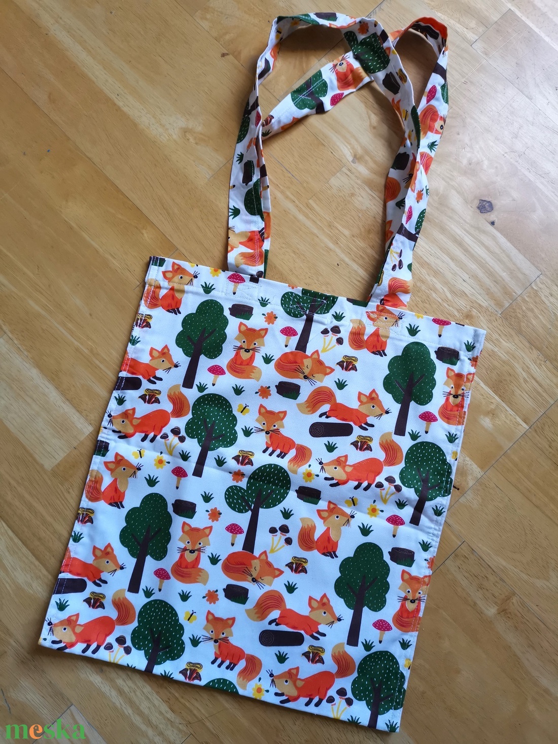 Rókás bélelt szatyor mindennapokra - Bevásálószatyor oeko-tex pamut anyagból - Tote bag - táska & tok - kézitáska & válltáska - vállon átvethető táska - Meska.hu Rókás bélelt szatyor mindennapokra - Bevásálószatyor oeko-tex pamut anyagból - Tote bag - táska & tok - kézitáska & válltáska - vállon átvethető táska - Meska.hu