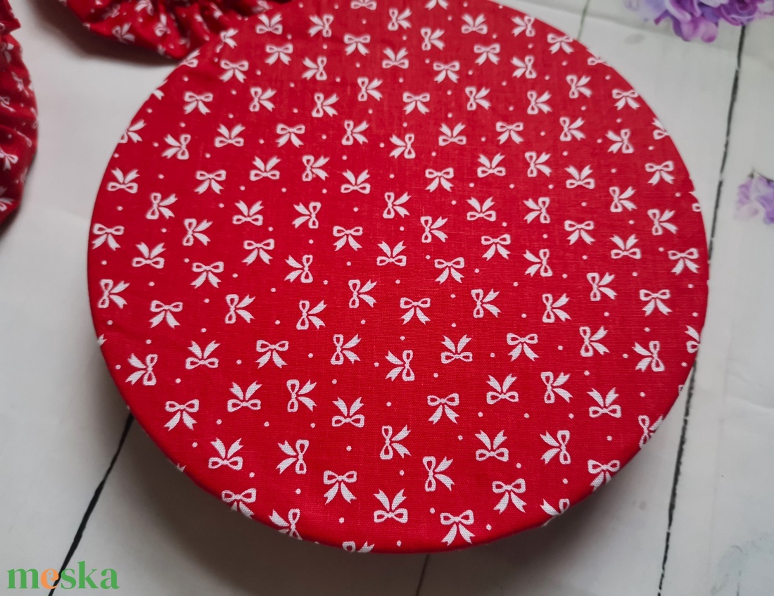 Masnis edénysapka, edényfedő szett 3db - Többször használatos gumis pamut fedő víztaszító béléssel - otthon & életmód - konyhafelszerelés, tálalás - konyhai textil - edényfogó & edényfedő - Meska.hu