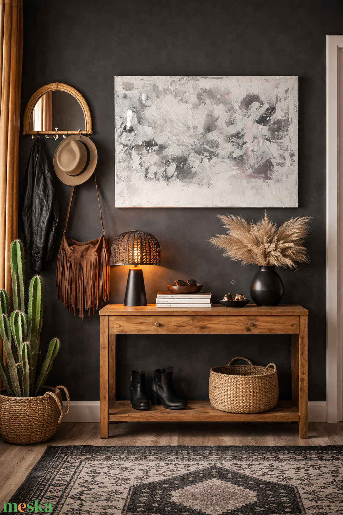 Akril festmény: Grey-Pink Mess - művészet - festmény - akril - Meska.hu