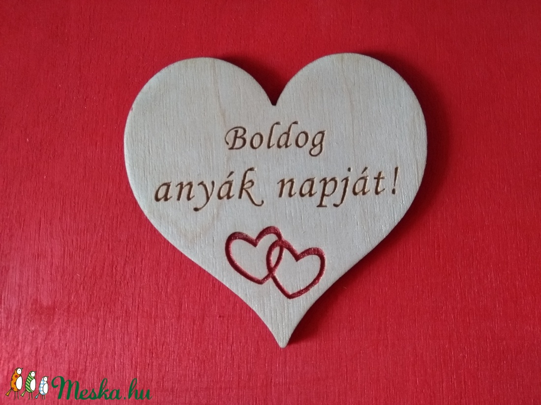 Anyák napi fa szív hűtőmágnes - - Meska.hu Anyák napi fa szív hűtőmágnes - - Meska.hu