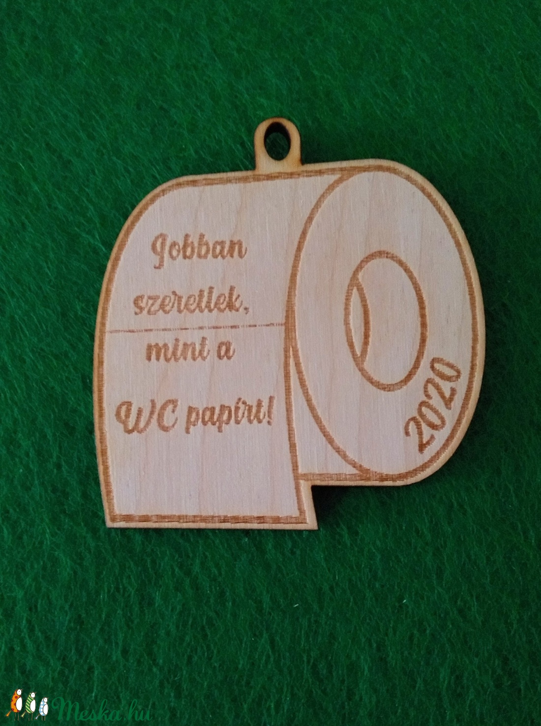 vicces WC papír alakú karácsonyfadísz - karácsony - Meska.hu